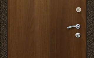 металлическая антивандальная дверь для загородного дома с отделкой порошок и ламинат