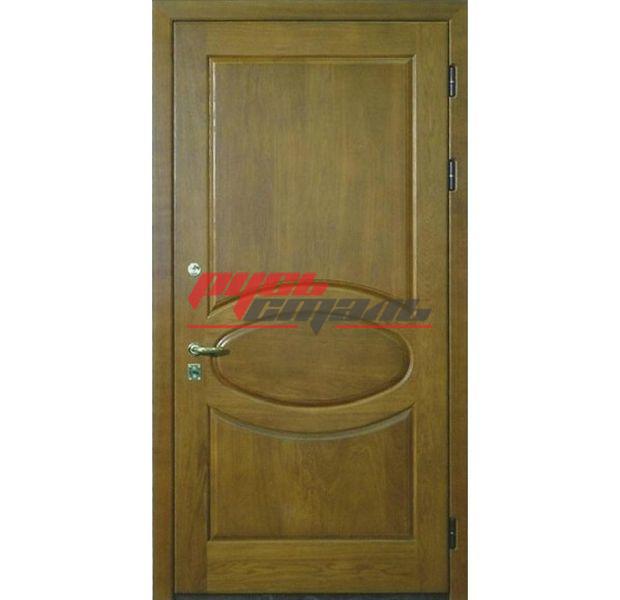металлическая дверь с массивом дерева модель ДМД - 1